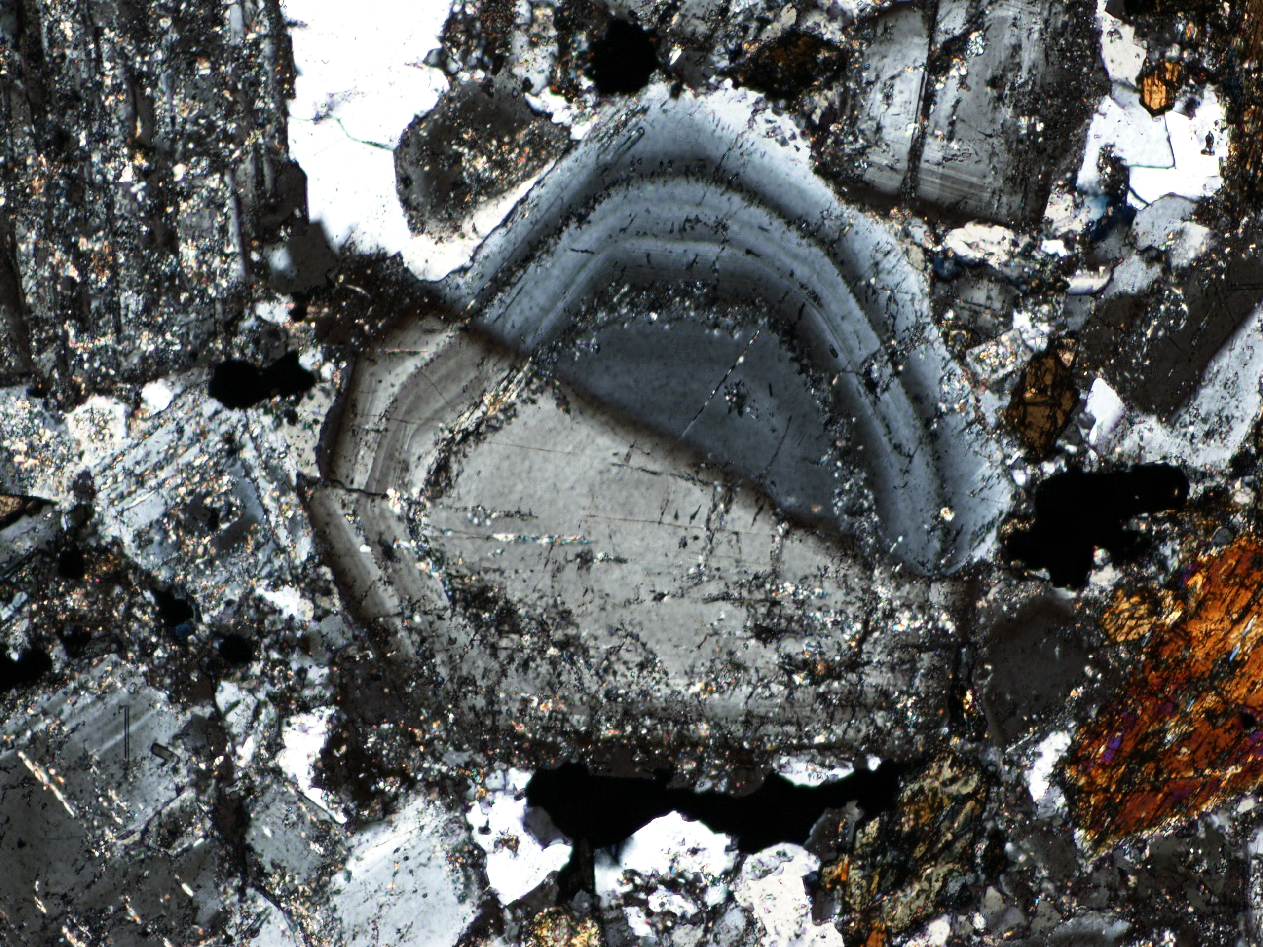feldspars in thin section